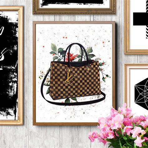 chanel louis vuitton wall art|chanel artwork wall.